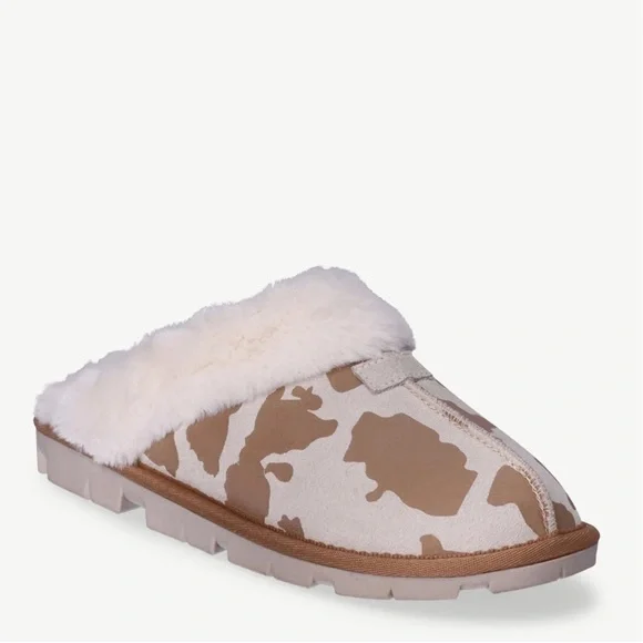 NWT Joyspun Women's Suede Clog Slippers - Picture 1 of 7